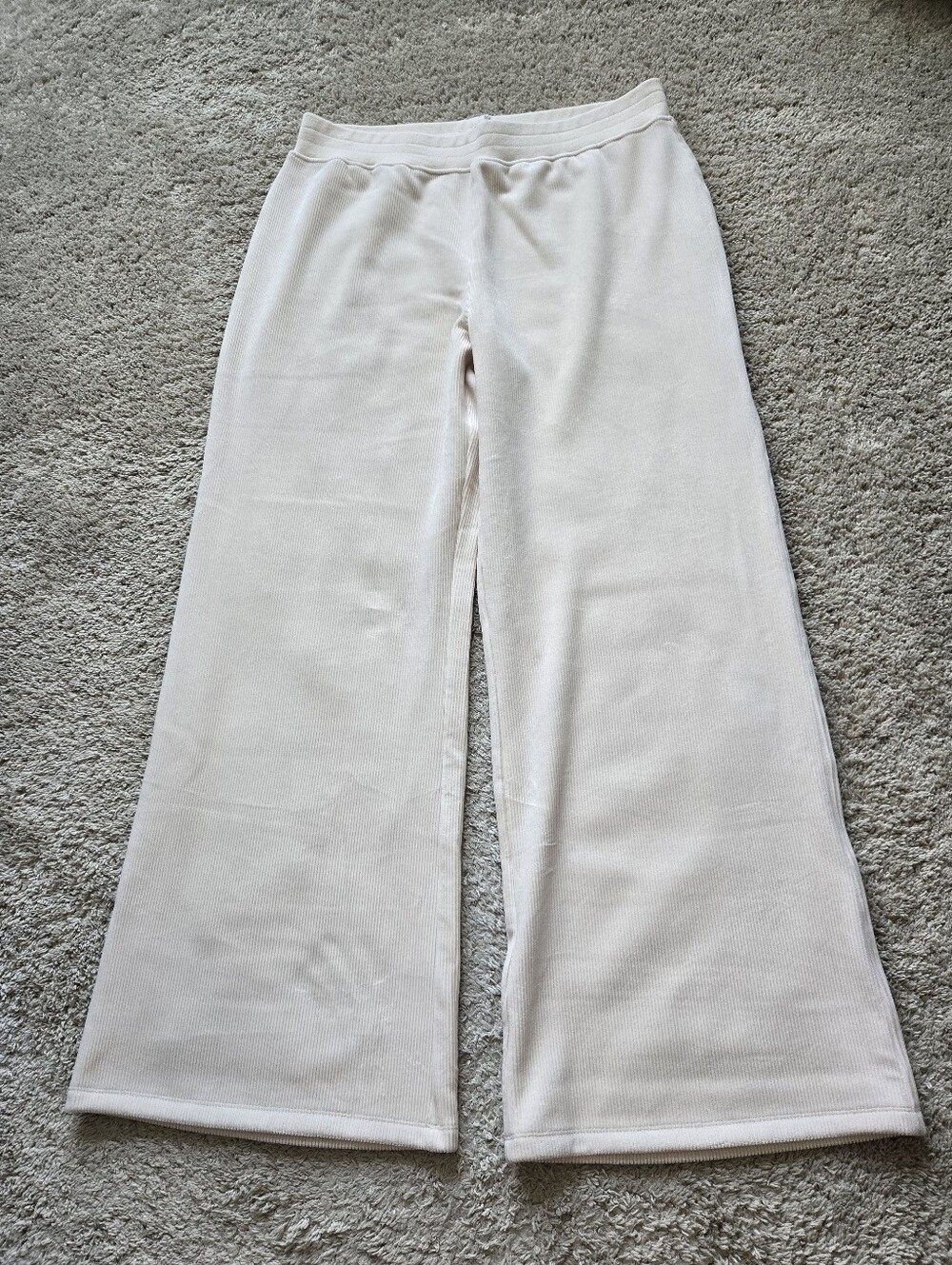Marine Layer Velour Corduroy Wide Leg Pants Womens XL Pull On